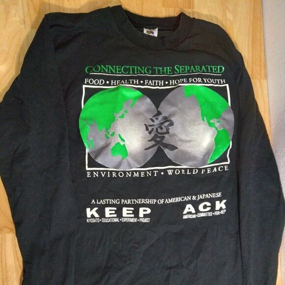 Vintage KEEP World Peace Graphic T-Shirt - Picture 1 of 8